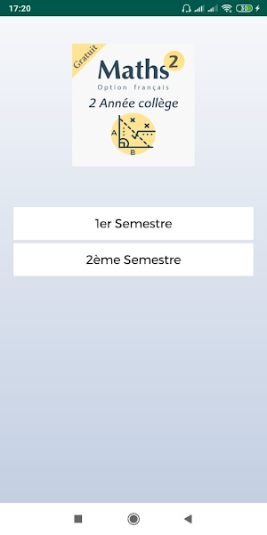 cours de maths 2eme année collège en français Screenshot 0
