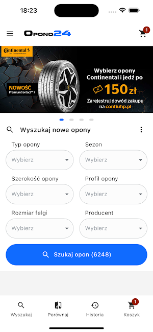 Opono24 - Sklep z oponami Screenshot 0