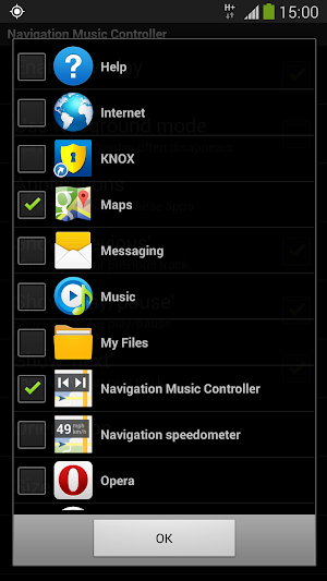 Navigation Music Controller Screenshot 2