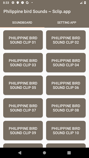 Philippine bird Sound Collections ~ Sclip.app Screenshot 0
