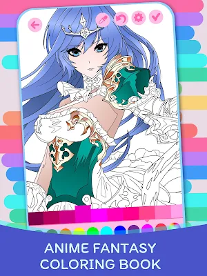 Anime Fantasy Coloring Book Screenshot 0