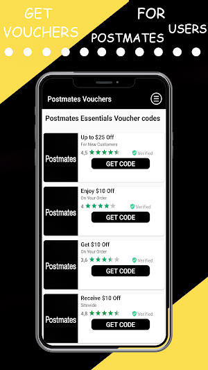 Vouchers for Postmates users Screenshot 1