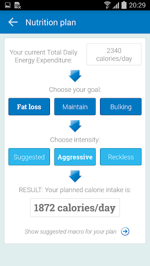 Body Calculator (BMI, TDEE...) Screenshot 2