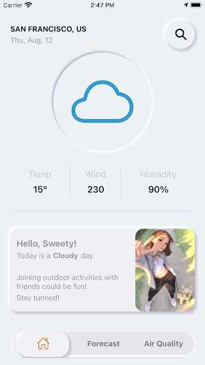 Neumorphism weather Screenshot 0