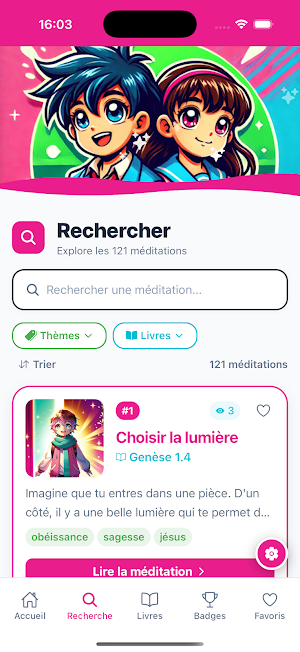 Méditations bibliques Kids Screenshot 1