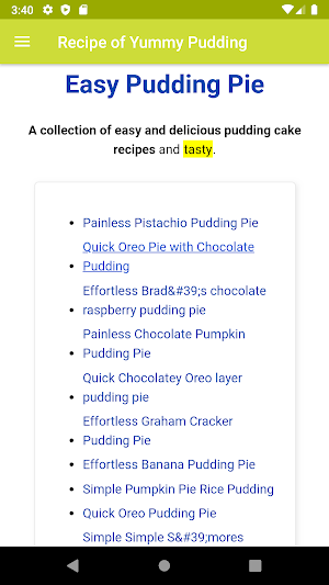 Recipe of Yummy Pudding Screenshot 2
