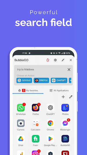 BubbleGO - Quick Side Launcher Screenshot 2