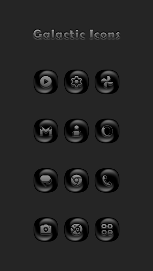Galactic Gray Icon Pack Screenshot 0