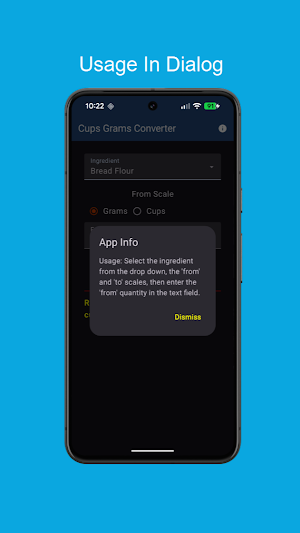 Cups Grams Converter Screenshot 3