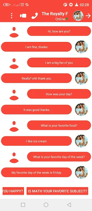 Fake Call The Royalty Family Screenshot 1