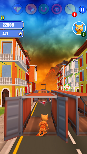 Halloween Cat Monster Run Screenshot 2