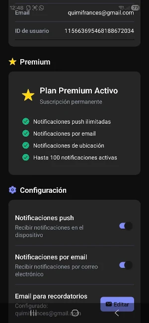 Obsidian Reminders - Notelert Screenshot 2
