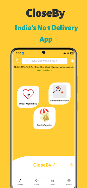 CloseBy:Courier Delivery App Screenshot 0