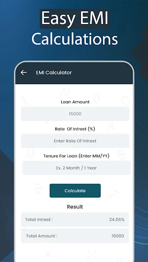 loangave- EMI Loan Calculator Screenshot 0