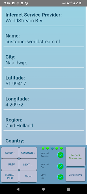 M.U. IP Info Search Screenshot 1