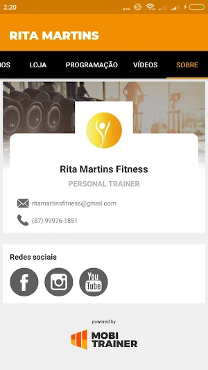 Rita Martins Fitness Screenshot 3