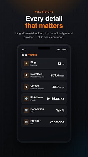 Internet Speed Test Pro Screenshot 1