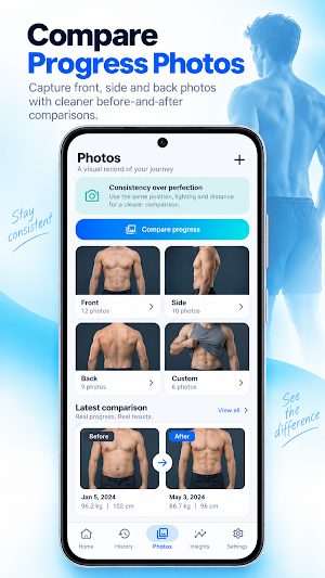 Weight & Measurements Tracker Screenshot 1