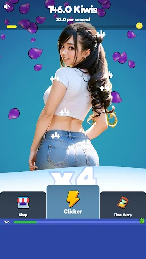 Sexy touch girls: idle clicker Screenshot 0