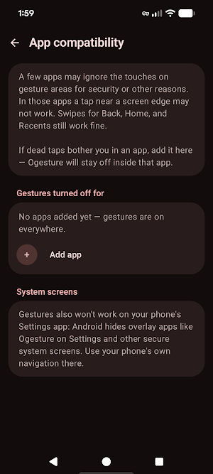 Ogesture - Navigation Gestures Screenshot 2