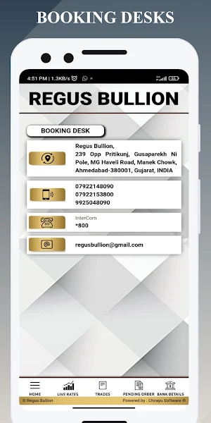 Regus Bullion Screenshot 2