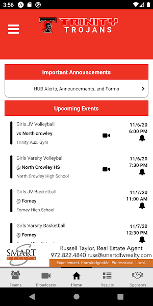 Trinity Trojans Athletics Screenshot 1