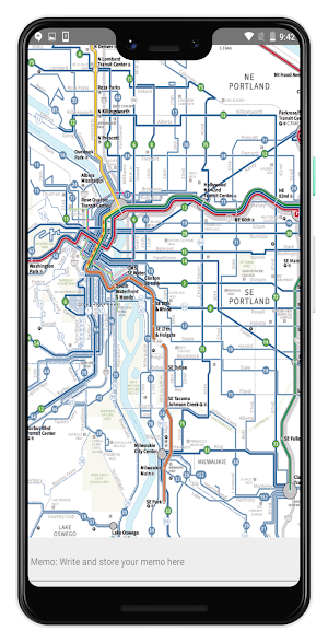 PORTLAND TRIMET TRANSPORT MAPS Screenshot 1