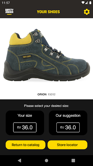 Safety Jogger FootSizer Screenshot 2
