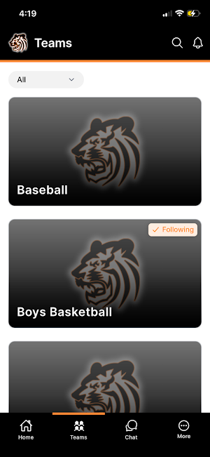 BCHS Tigers Athletics Screenshot 1