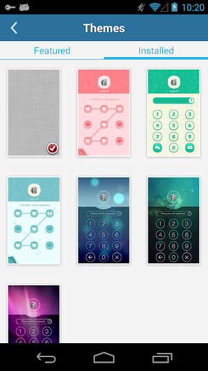 AppLock Theme Galaxy Screenshot 2