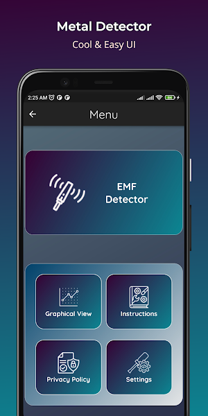 EMF Metal detector - EMF meter Screenshot 2