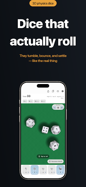 Dice Rune – 3D RPG Dice Roller Screenshot 0