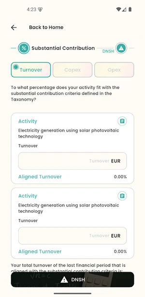 EU Taxonomy Screenshot 3