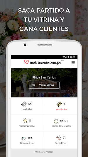 Matrimonio.com.pe para empresa Screenshot 0