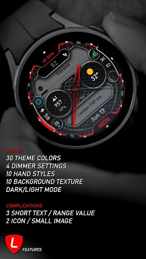 Hybrid Watch Face 080 Screenshot 0