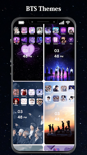 BTS Wallpaper Theme App Icons Screenshot 3