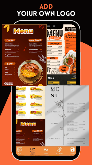 Menu Maker - Design Templates Screenshot 2