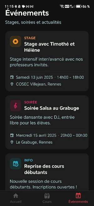 Salsa Rennes Screenshot 1