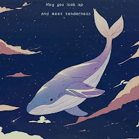 Kawaii Whale Wallpaper