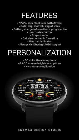 Inferno Watch Face Screenshot 2
