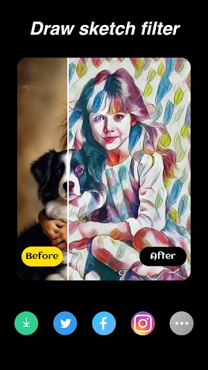 MySketcher - Photo Oil Filter Screenshot 2