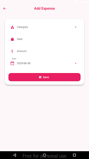 Expense Category Tracker screenshot 2