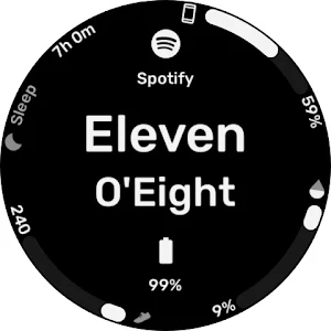Text Arc - Wear 0S Watchface Screenshot 3