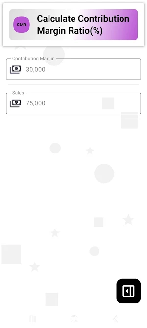 CMR Calculator Screenshot 2