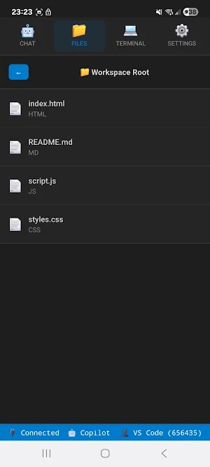 VSCoder Copilot Screenshot 1