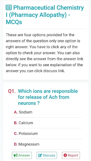 D pharma | 100% Most Important MCQ . Screenshot 1