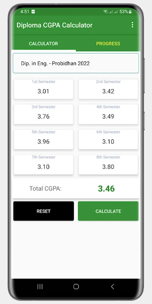 Diploma CGPA Calculator 2023 Screenshot 1