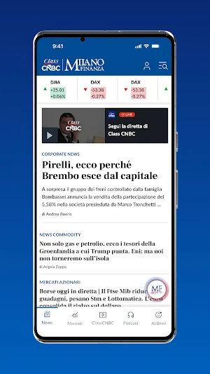 Milano Finanza - Class CNBC Screenshot 1