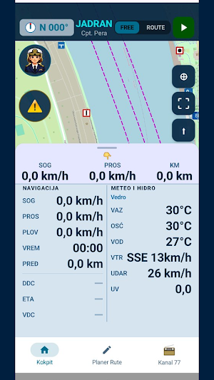 RiverPilot: Rečna navigacija Screenshot 1