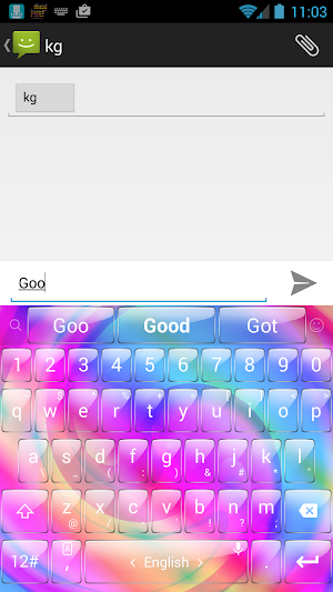 Keyboard Theme Glass M Spiral Screenshot 1